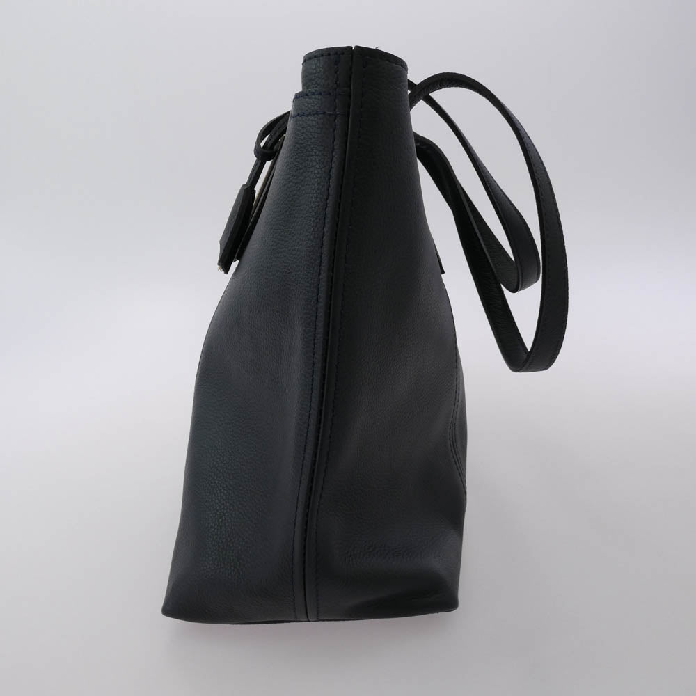 aniary アニアリ 07-02011 Shrink Leather シュリンク レザー トートバッグ ネイビー ネイビー系【極上美品】【中古】