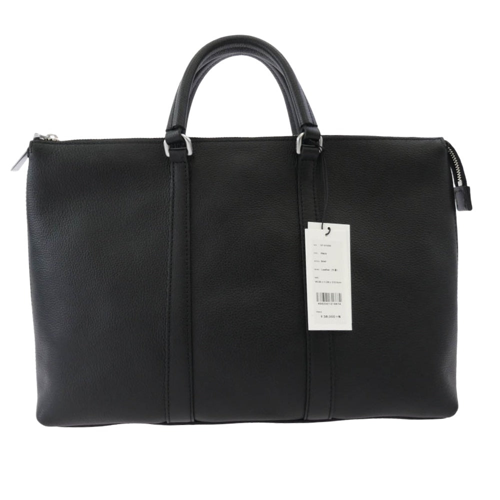 aniary アニアリ 07-01005 Shrink Leather シュリンク レザー ブリーフケース トートバッグ ブラック ブラック系【極上美品】【中古】