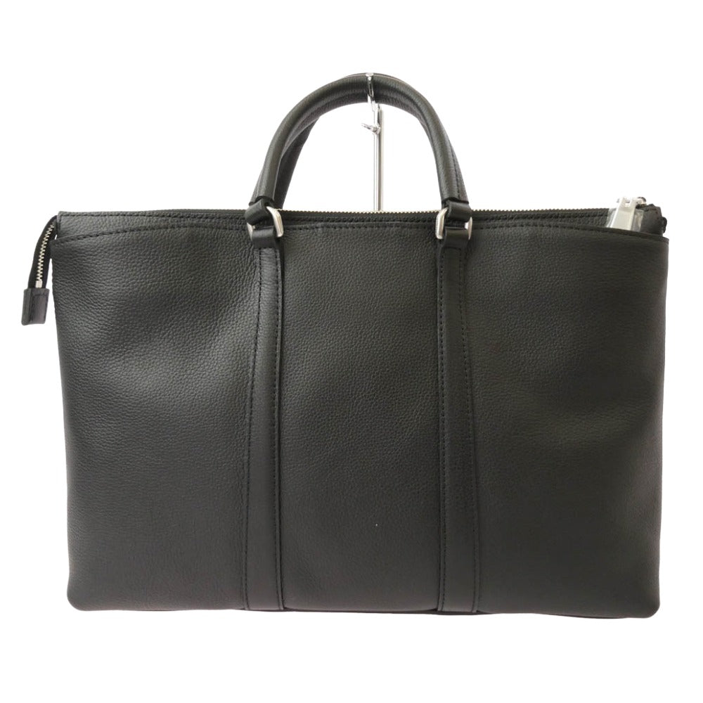 aniary アニアリ 07-01005 Shrink Leather シュリンク レザー ブリーフケース トートバッグ ブラック ブラック系【極上美品】【中古】
