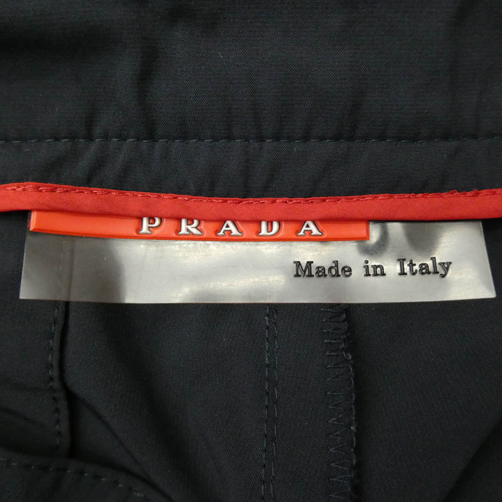 PRADA プラダ SPORT スポーツ ナイロン トラウザーズ パンツ ダークネイビー系 46【中古】