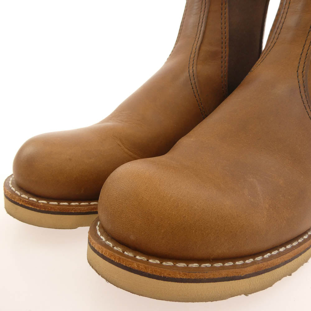 RED WING レッドウィング 3190 USA製 CLASSIC CHELSEA AMBER HARNESS BOOTS クラシック チェルシー アンバー ハーネス サイドゴア ブーツ ブラウン系 US8.5D【中古】