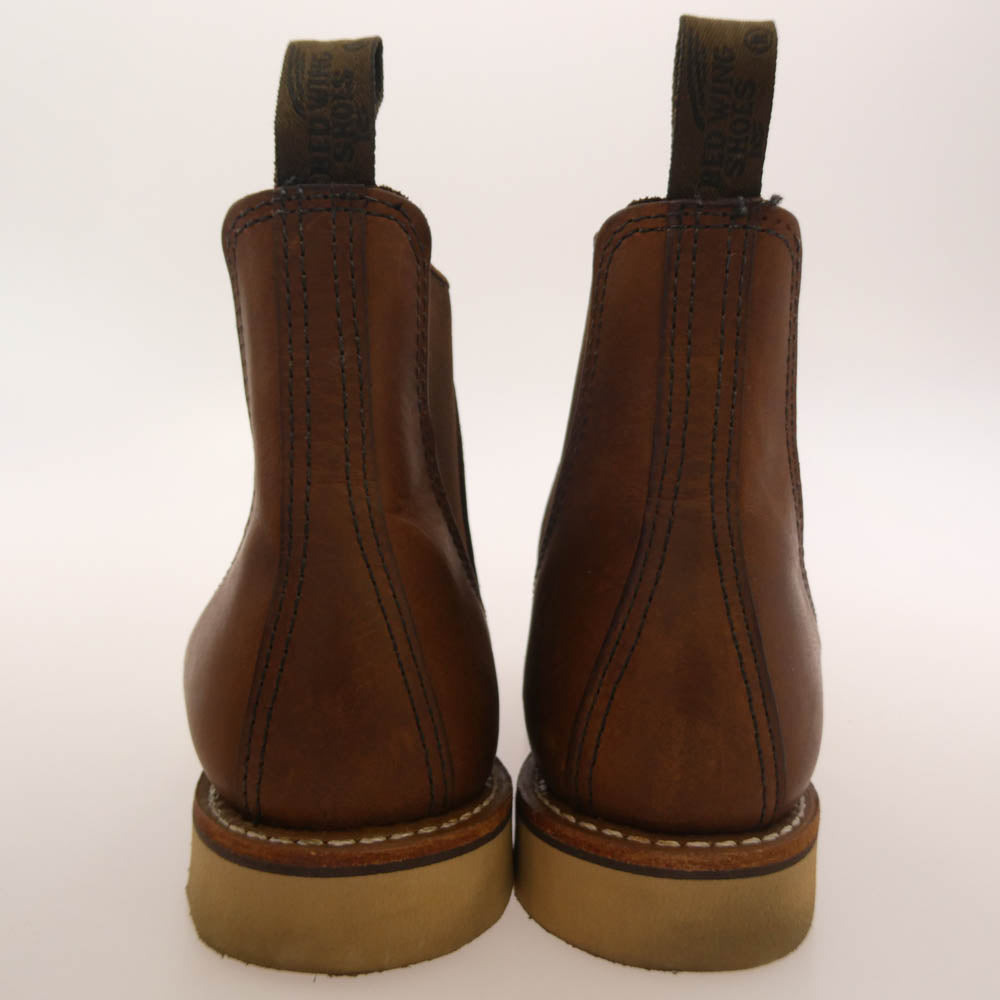 RED WING レッドウィング 3190 USA製 CLASSIC CHELSEA AMBER HARNESS BOOTS クラシック チェルシー アンバー ハーネス サイドゴア ブーツ ブラウン系 US8.5D【中古】