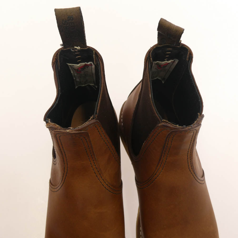 RED WING レッドウィング 3190 USA製 CLASSIC CHELSEA AMBER HARNESS BOOTS クラシック チェルシー アンバー ハーネス サイドゴア ブーツ ブラウン系 US8.5D【中古】