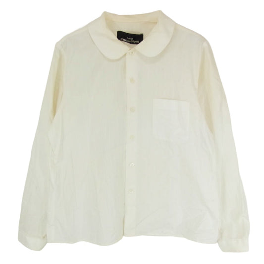 tricot COMME des GARCONS トリココムデギャルソン AD1998 TA070080 ヴィンテージ 90s 98年製 丸襟 シャツ ブラウス ホワイト系 サイズ表記無【中古】