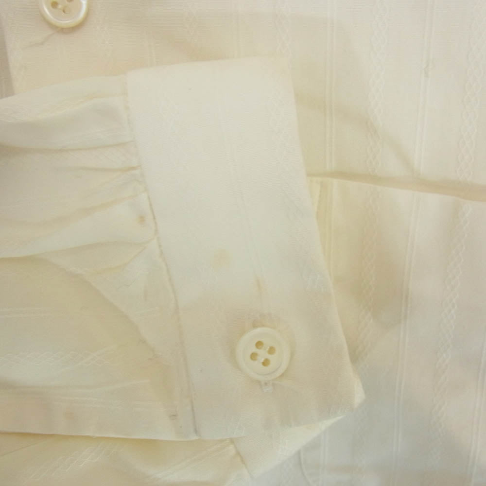 tricot COMME des GARCONS トリココムデギャルソン AD1998 TA070080 ヴィンテージ 90s 98年製 丸襟 シャツ ブラウス ホワイト系 サイズ表記無【中古】