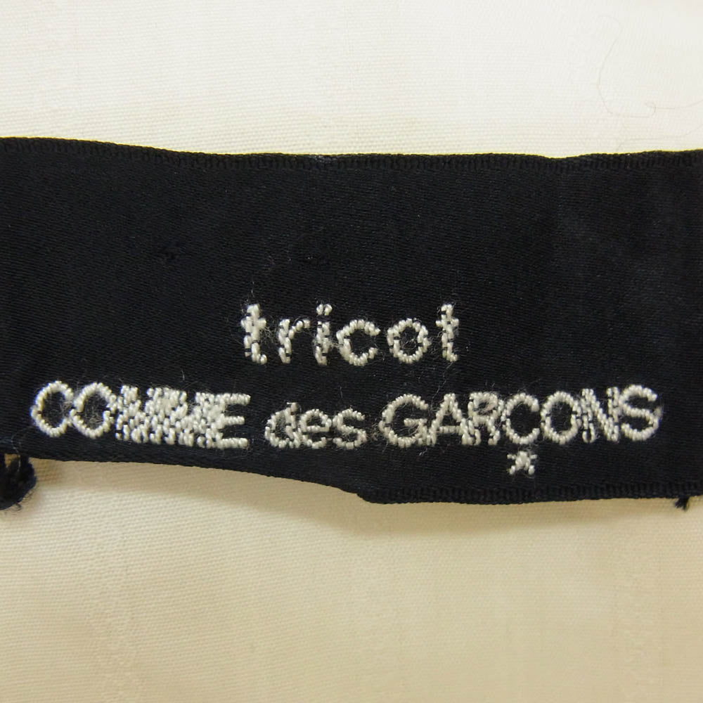 tricot COMME des GARCONS トリココムデギャルソン AD1998 TA070080 ヴィンテージ 90s 98年製 丸襟 シャツ ブラウス ホワイト系 サイズ表記無【中古】