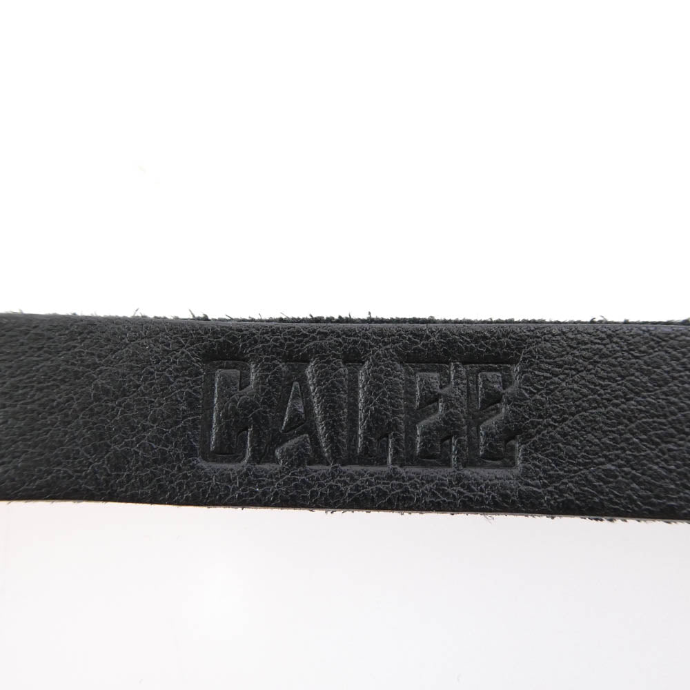 CALEE キャリー スタッズ レザー ショート キーリング ブラック系【中古】