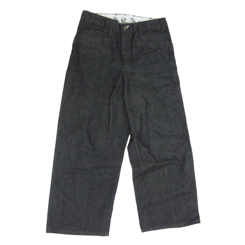 BEN DAVIS ベンデイビス GORILLA CUT ゴリラカット ワイド バギー デニム パンツ ブラック系 32【中古】