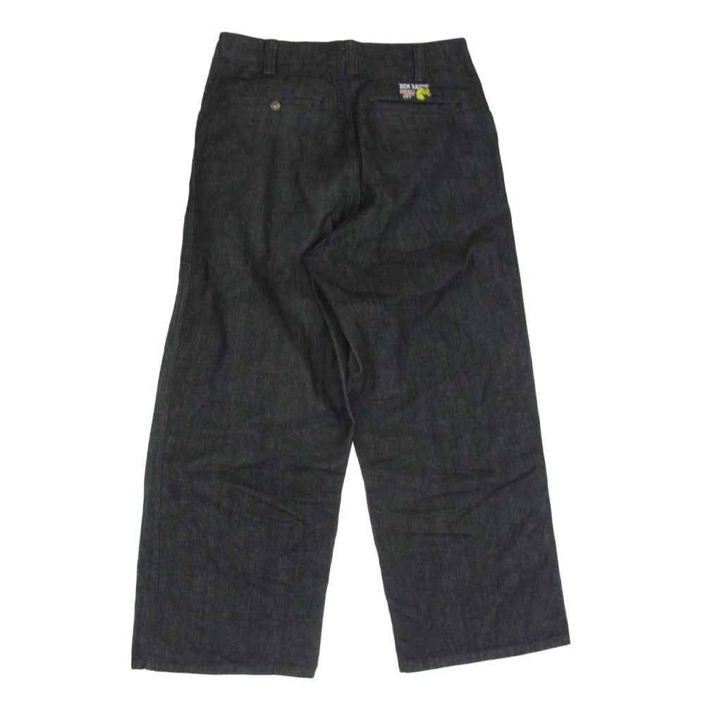 BEN DAVIS ベンデイビス GORILLA CUT ゴリラカット ワイド バギー デニム パンツ ブラック系 32【中古】