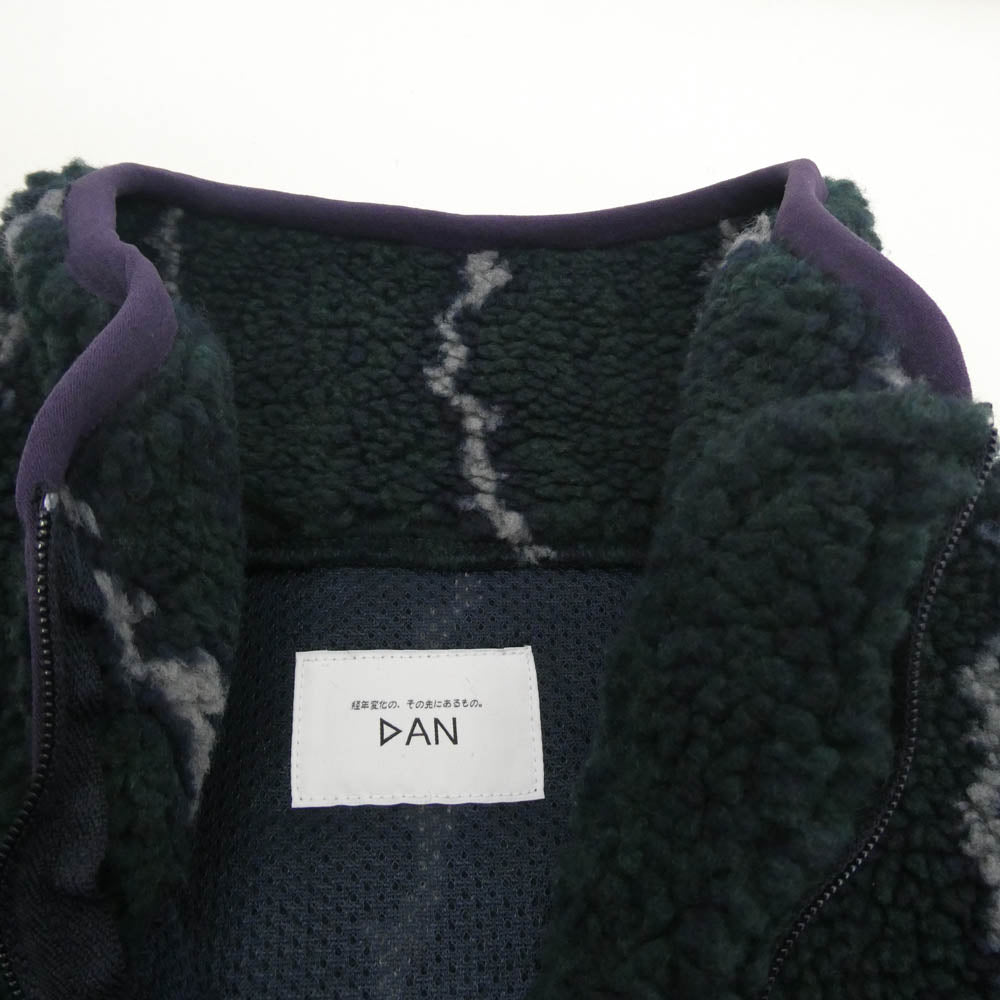 ダン Thunder Fleece Jacket サンダー フリース ボア ジャケット ブルゾン グリーン系 S【中古】