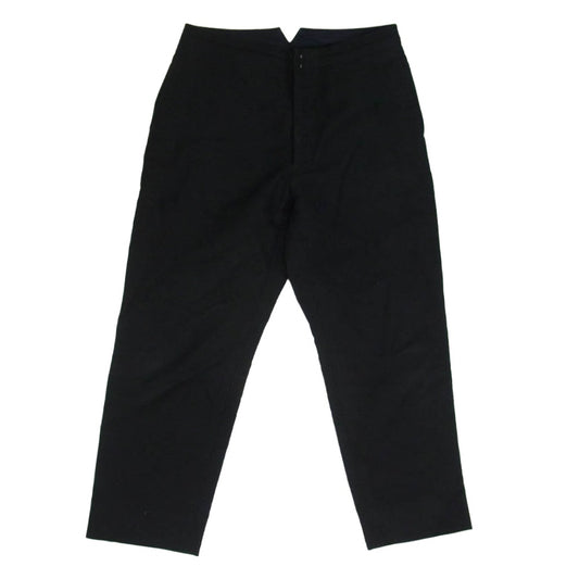 COMOLI コモリ N03-03008 モールスキン バックストラップ パンツ ブラック系 2【中古】