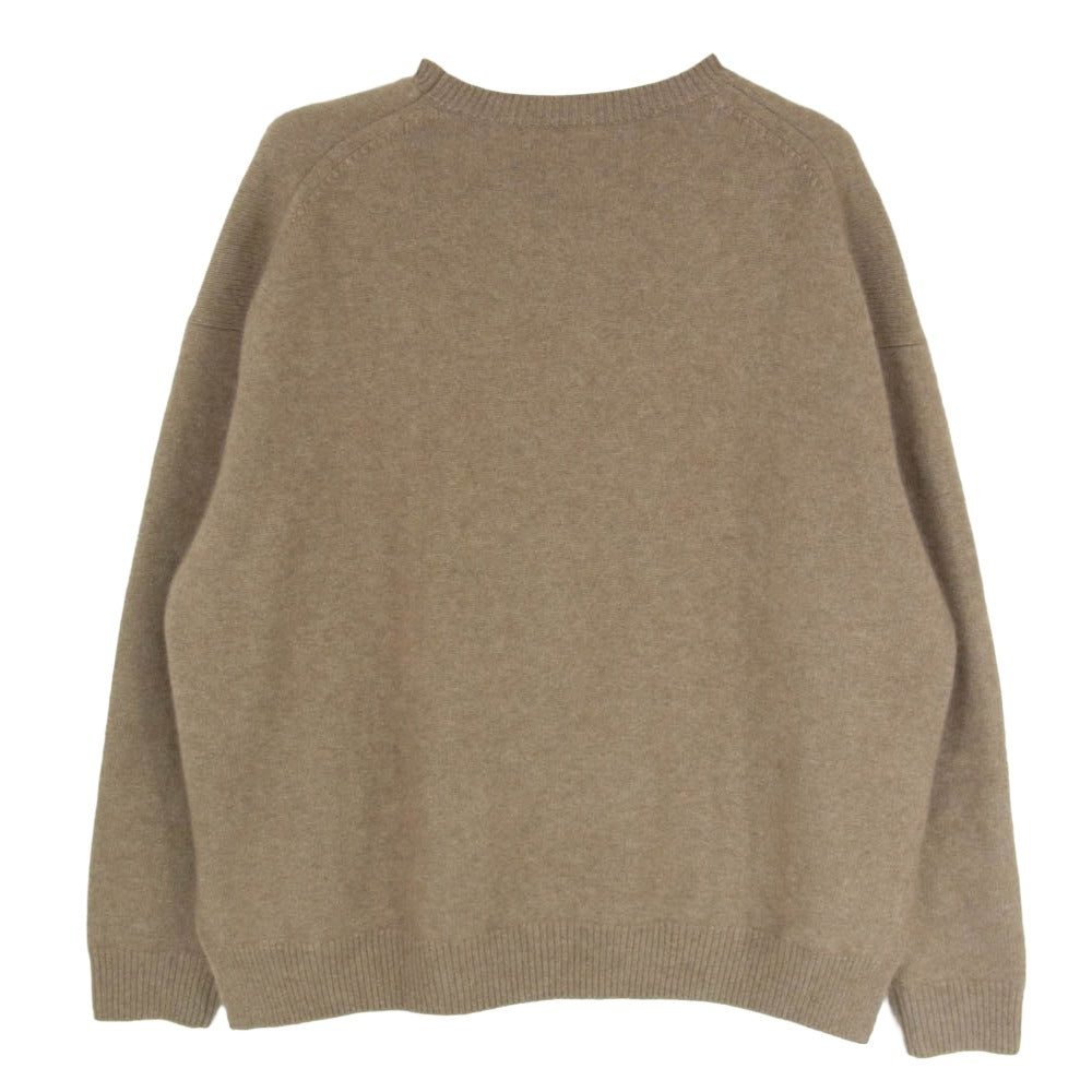 AURALEE オーラリー 17AW A7AP01BC BABY CASHMERE KNIT P/O ベイビー カシミヤ ニット セーター ブラウン系 4【中古】