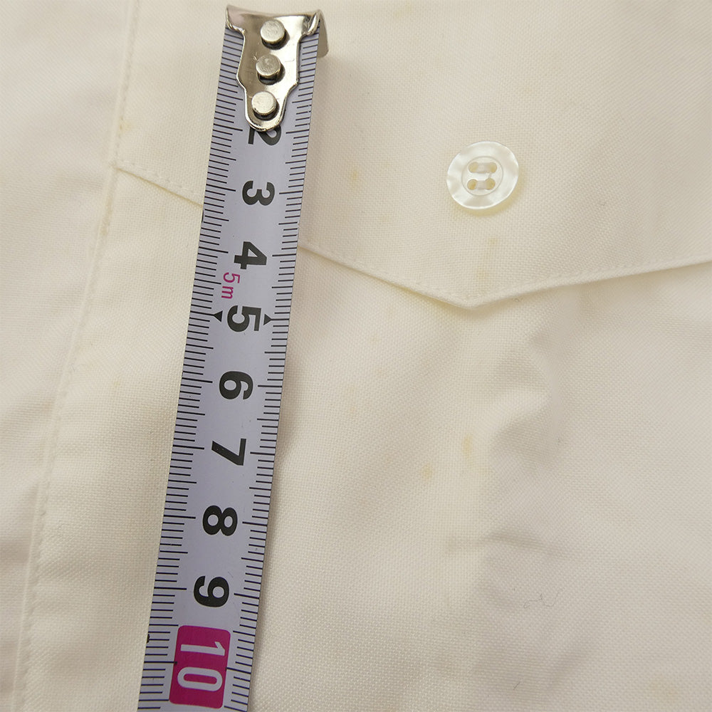 TENDERLOIN テンダーロイン T-WORK SHT U BD ロゴワッペン付き ボタンダウン 長袖 ワークシャツ ホワイト オフホワイト系 M【中古】