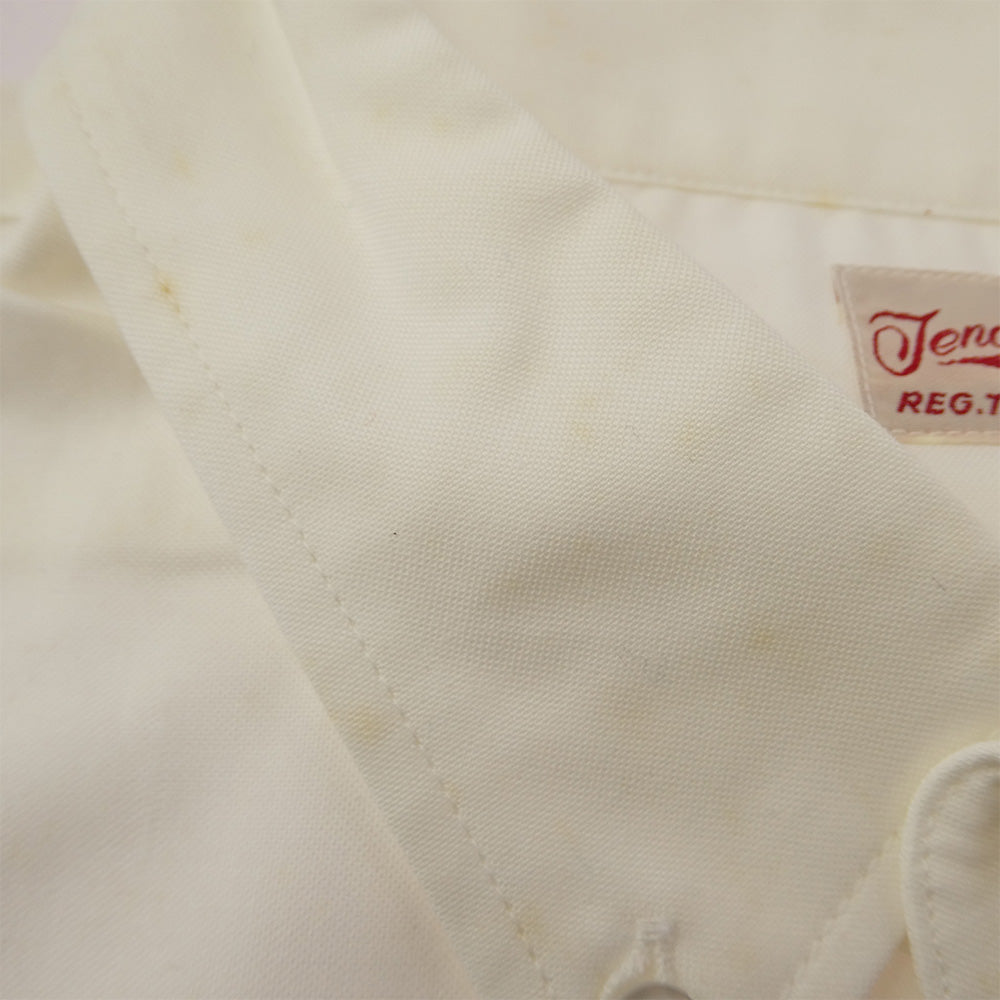 TENDERLOIN テンダーロイン T-WORK SHT U BD ロゴワッペン付き ボタンダウン 長袖 ワークシャツ ホワイト オフホワイト系 M【中古】
