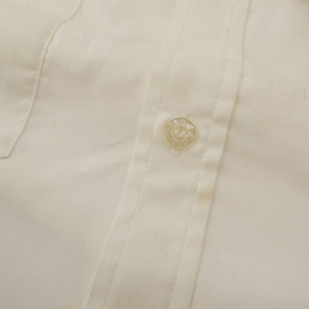 TENDERLOIN テンダーロイン T-WORK SHT U BD ロゴワッペン付き ボタンダウン 長袖 ワークシャツ ホワイト オフホワイト系 M【中古】