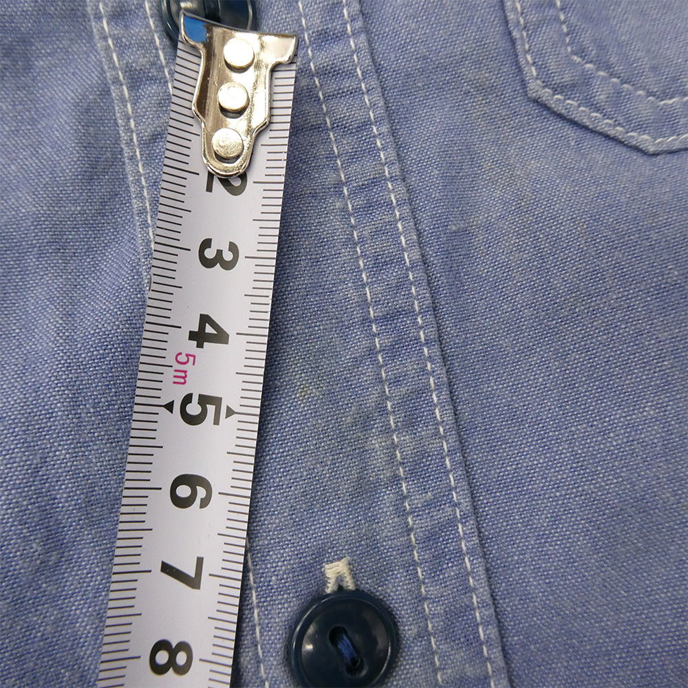 TENDERLOIN テンダーロイン シャンブレー 半袖 ワークシャツ ライトブルー系 M【中古】