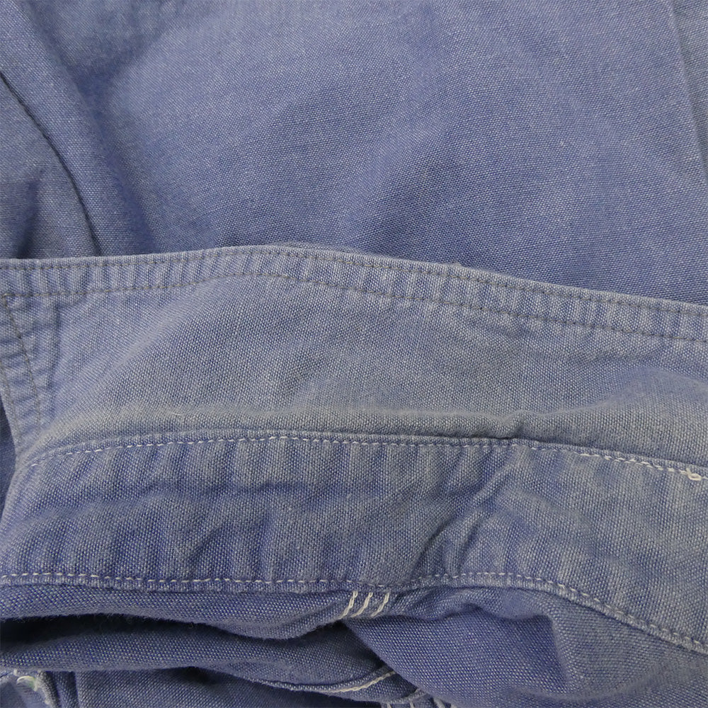 TENDERLOIN テンダーロイン シャンブレー 半袖 ワークシャツ ライトブルー系 M【中古】