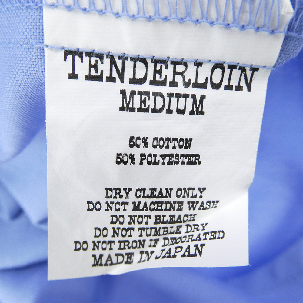 TENDERLOIN テンダーロイン T-WORK SHT U ロゴワッペン付き 長袖 ワークシャツ サックスブルー系 ライトブルー系 M【中古】