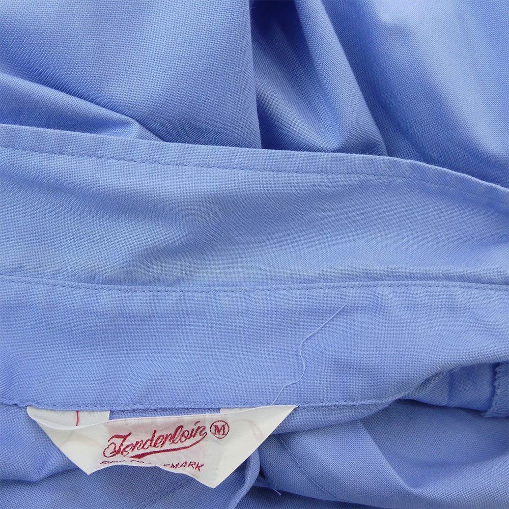 TENDERLOIN テンダーロイン T-WORK SHT U ロゴワッペン付き 長袖 ワークシャツ サックスブルー系 ライトブルー系 M【中古】