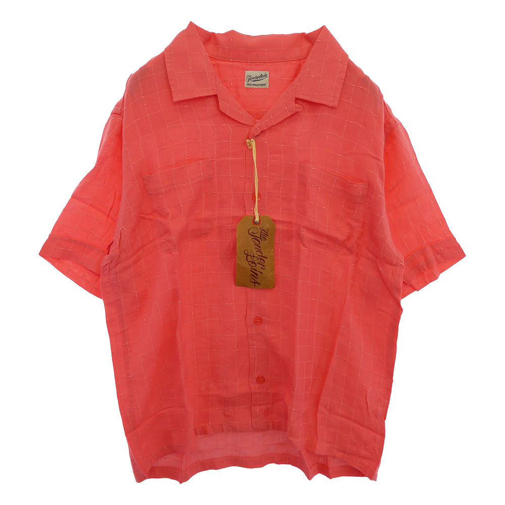 TENDERLOIN テンダーロイン T-RAYON SHT C SHORT レーヨン 半袖 オープンカラーシャツ ピンク ピンク系 M【中古】