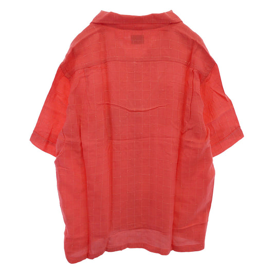 TENDERLOIN テンダーロイン T-RAYON SHT C SHORT レーヨン 半袖 オープンカラーシャツ ピンク ピンク系 M【中古】