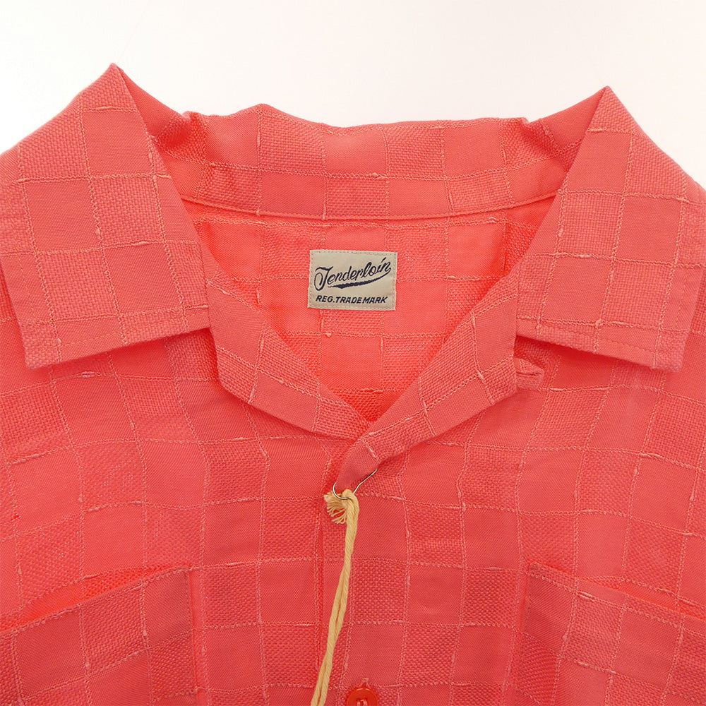 TENDERLOIN テンダーロイン T-RAYON SHT C SHORT レーヨン 半袖 オープンカラーシャツ ピンク ピンク系 M【中古】