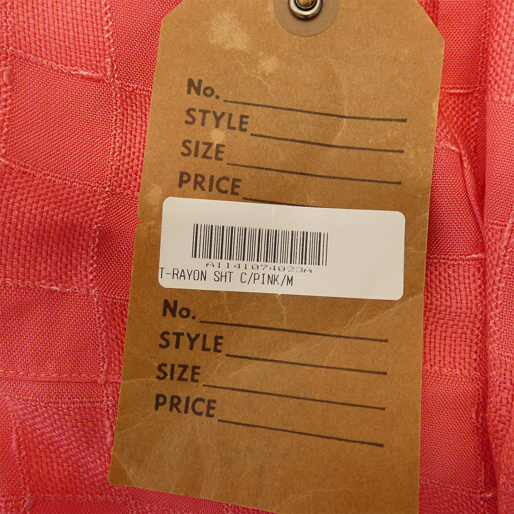 TENDERLOIN テンダーロイン T-RAYON SHT C SHORT レーヨン 半袖 オープンカラーシャツ ピンク ピンク系 M【中古】