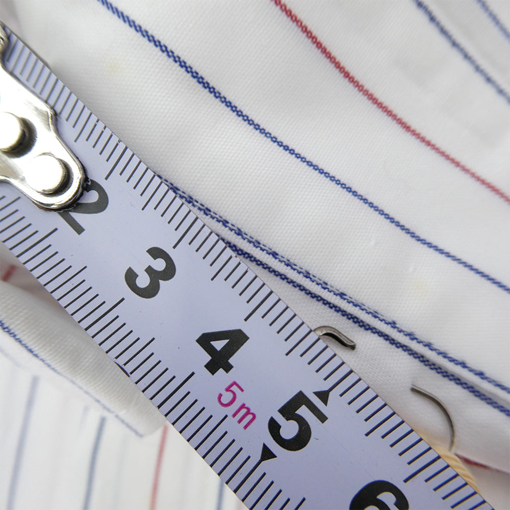 TENDERLOIN テンダーロイン T-WORK SHT U BD S/S ロゴワッペン付き ボタンダウン 半袖 ワークシャツ ストライプ ホワイト系 M【中古】