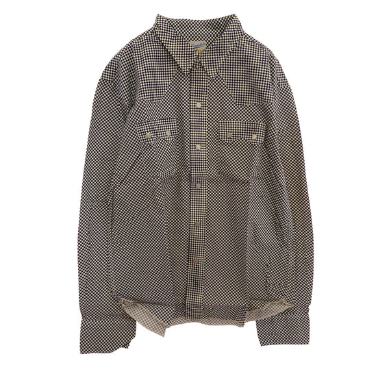 TENDERLOIN テンダーロイン T-SADDLEMAN SHT L/S B チェッカー柄 サドルマン 長袖 ウエスタンシャツ ブルー系 ネイビー系 M【中古】