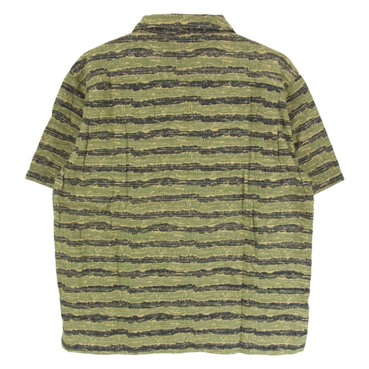 TENDERLOIN テンダーロイン T-TIGER ALOHA SHT S/S タイガーカモ アロハ 半袖 オープンカラーシャツ グリーン系 M【中古】
