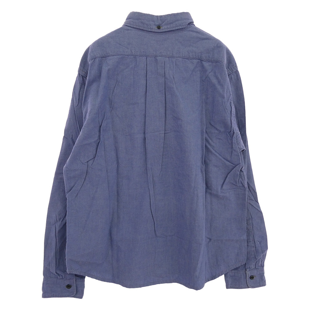 TENDERLOIN テンダーロイン T-CHAMBLEY SHT BD ボタンダウン 長袖 シャンブレーシャツ ライトブルー系 M【中古】