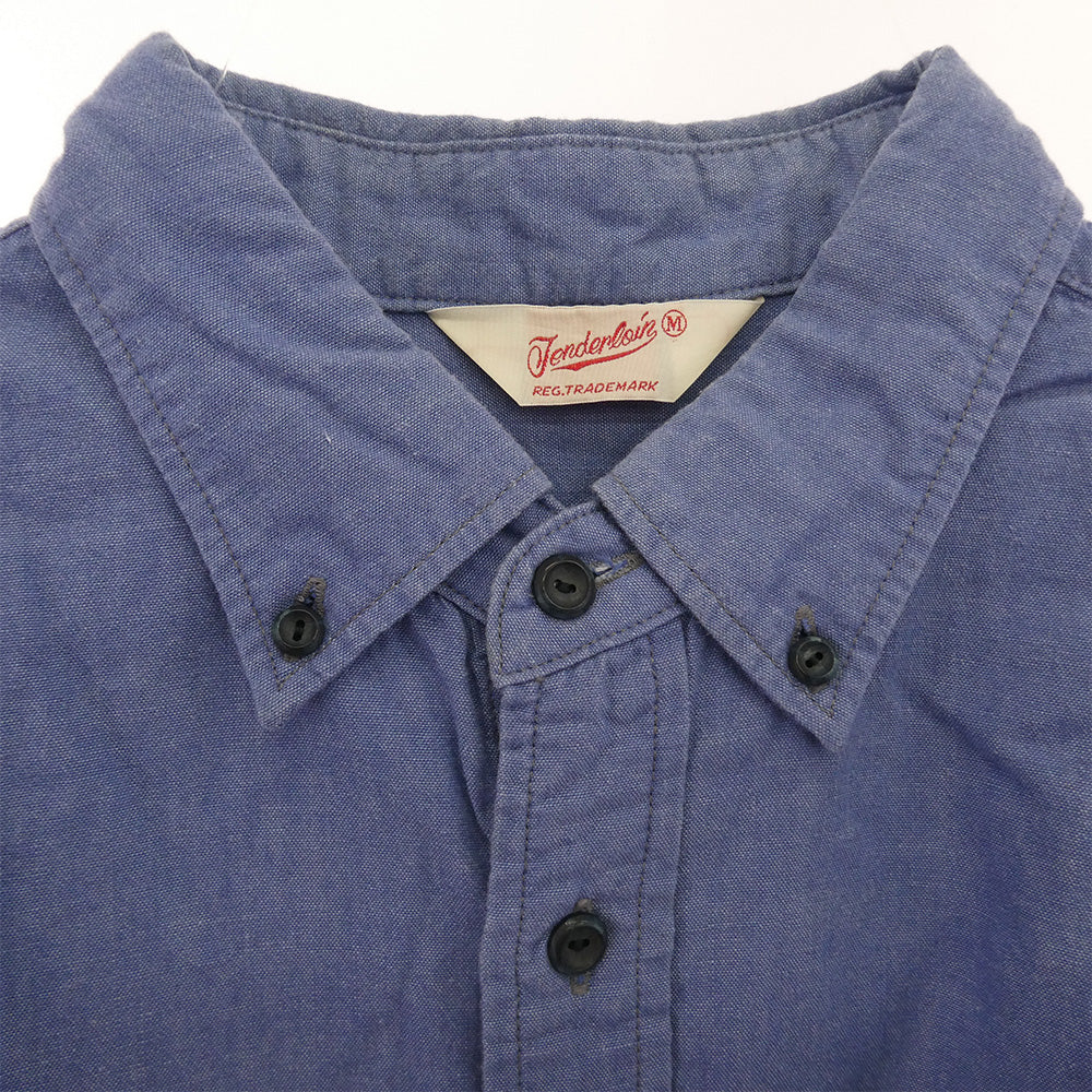 TENDERLOIN テンダーロイン T-CHAMBLEY SHT BD ボタンダウン 長袖 シャンブレーシャツ ライトブルー系 M【中古】