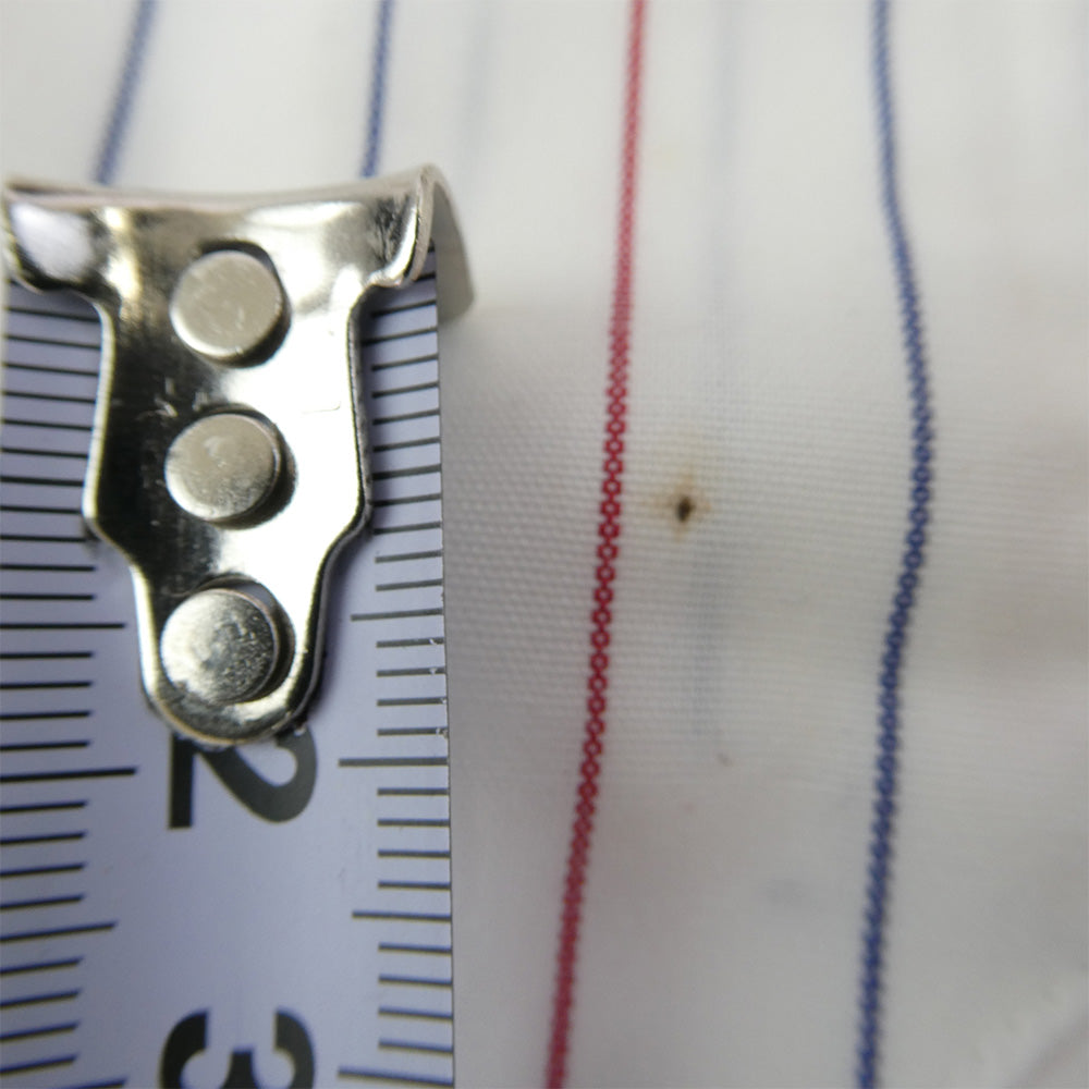 TENDERLOIN テンダーロイン T-WORK SHT U ロゴワッペン付き 長袖 ワークシャツ ストライプ ホワイト系 M【中古】