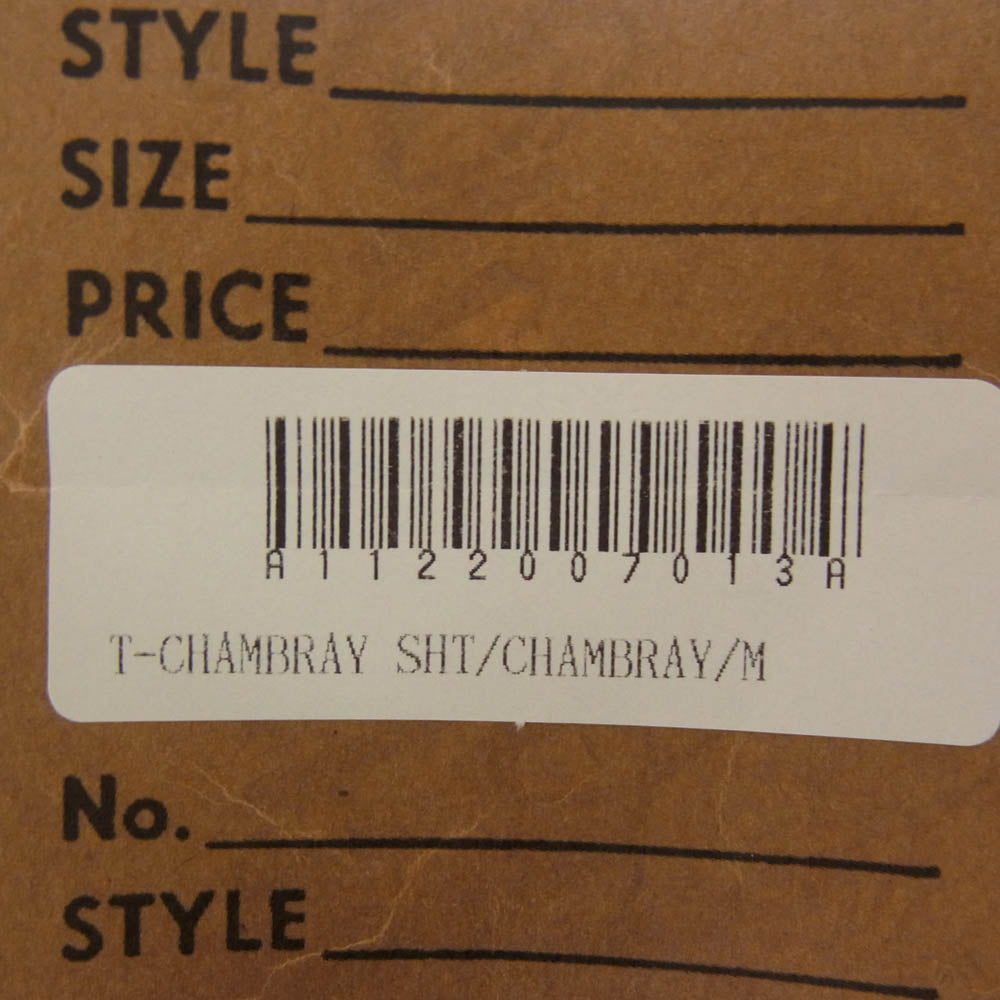 TENDERLOIN テンダーロイン T-CHAMBLEY SHT 長袖 シャンブレー ワークシャツ ブルー系 M【中古】