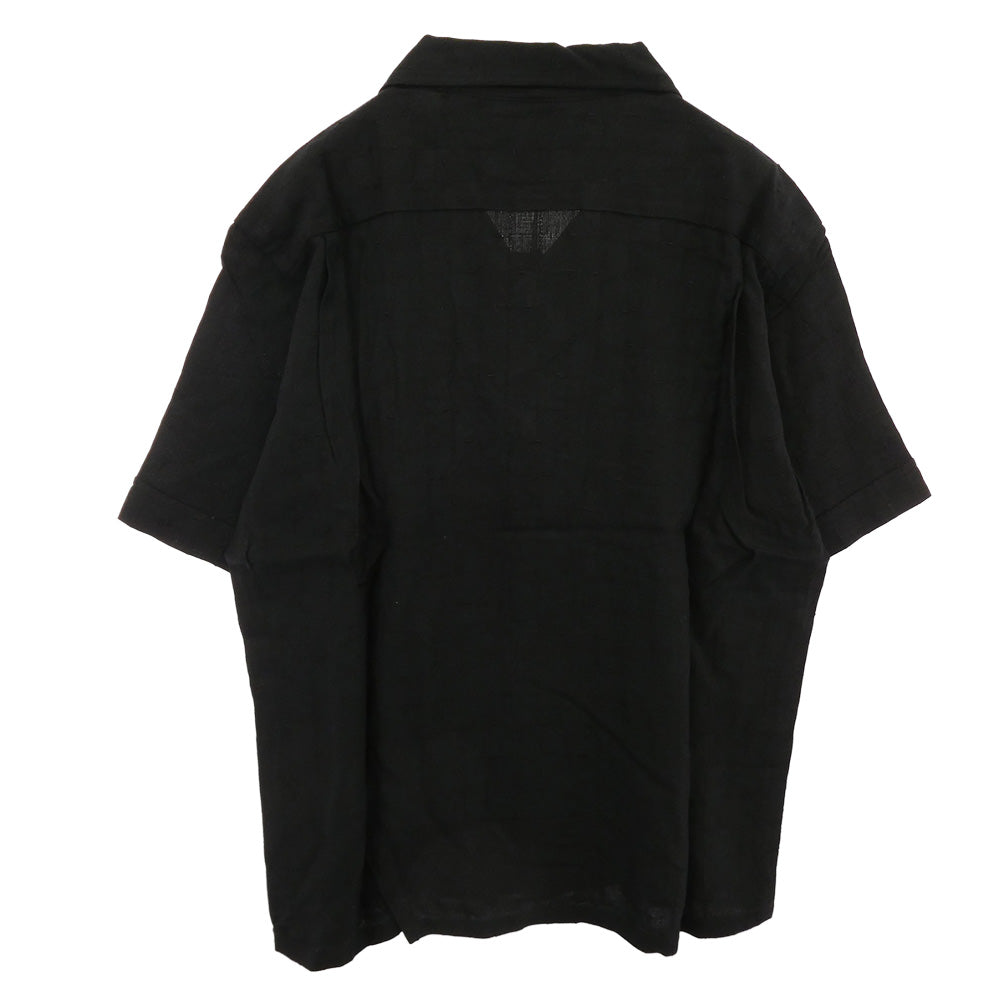 TENDERLOIN テンダーロイン T-RAYON SHT C SHORT レーヨン 半袖 オープンカラーシャツ ブラック ブラック系 M【中古】