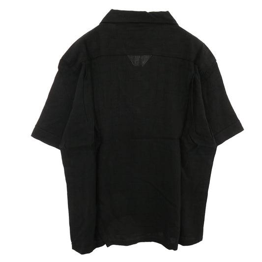 TENDERLOIN テンダーロイン T-RAYON SHT C SHORT レーヨン 半袖 オープンカラーシャツ ブラック ブラック系 M【中古】