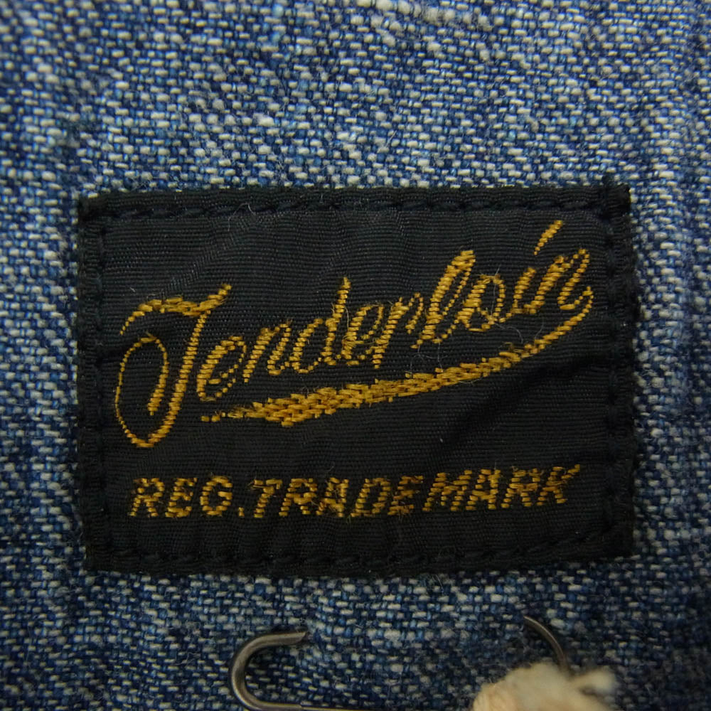 TENDERLOIN テンダーロイン T-SADDLEMAN DENIM SHT L/S WASH サドルマン 長袖 デニム ウエスタンシャツ インディゴブルー系 M【中古】