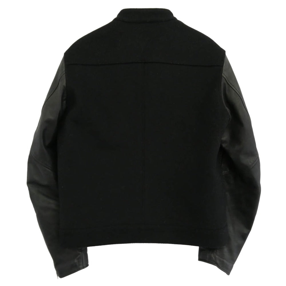 リップラップ SWITHCING RIDERS JKT スイッチング シングルライダース 袖カウハイド切替 レザー メルトン ジャケット ブラック系 M【中古】