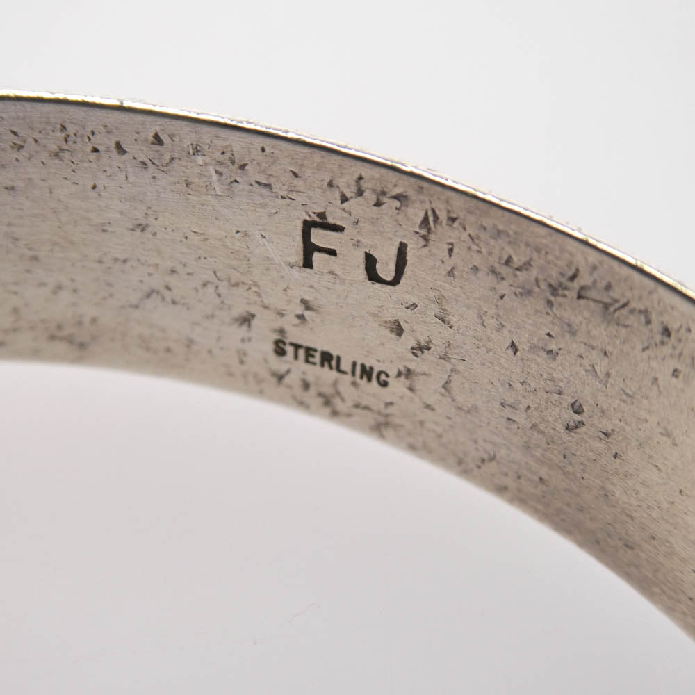 ナバホ インディアンジュエリー FRANCIS JONES フランシスジョーンズ 3ライン バングル シルバー系 表記なし【中古】