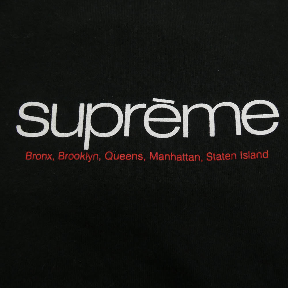 Supreme シュプリーム 21SS Five Boroughs Tee ロゴ 半袖 Tシャツ ブラック ブラック系 S【中古】