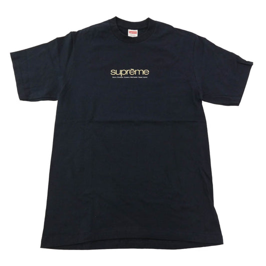 Supreme シュプリーム 21SS Five Boroughs Tee ロゴ 半袖 Tシャツ ネイビー ネイビー系 S【中古】
