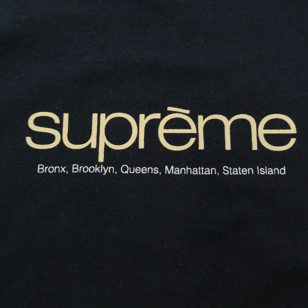 Supreme シュプリーム 21SS Five Boroughs Tee ロゴ 半袖 Tシャツ ネイビー ネイビー系 S【中古】