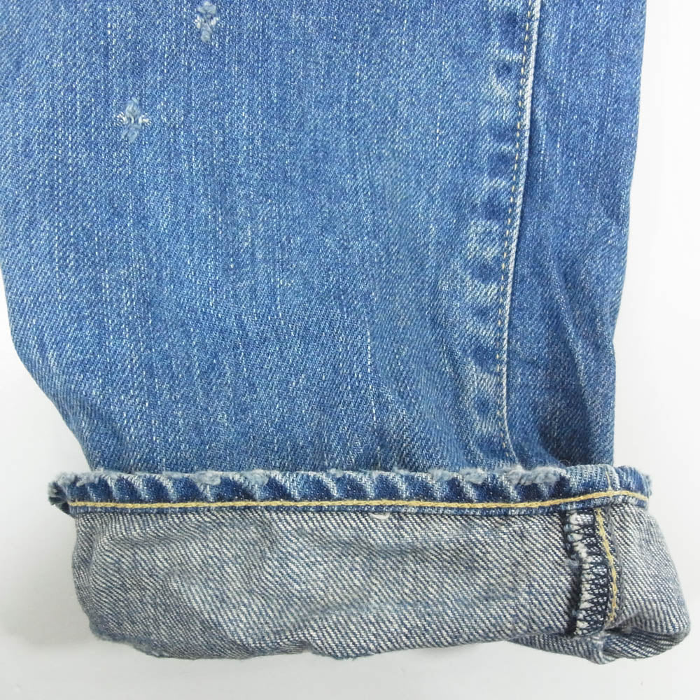 HYSTERIC GLAMOUR ヒステリックグラマー 0243AP17 SP加工 小窓 リメイク セルビッチ ダメージ デニム パンツ インディゴブルー系 31【中古】