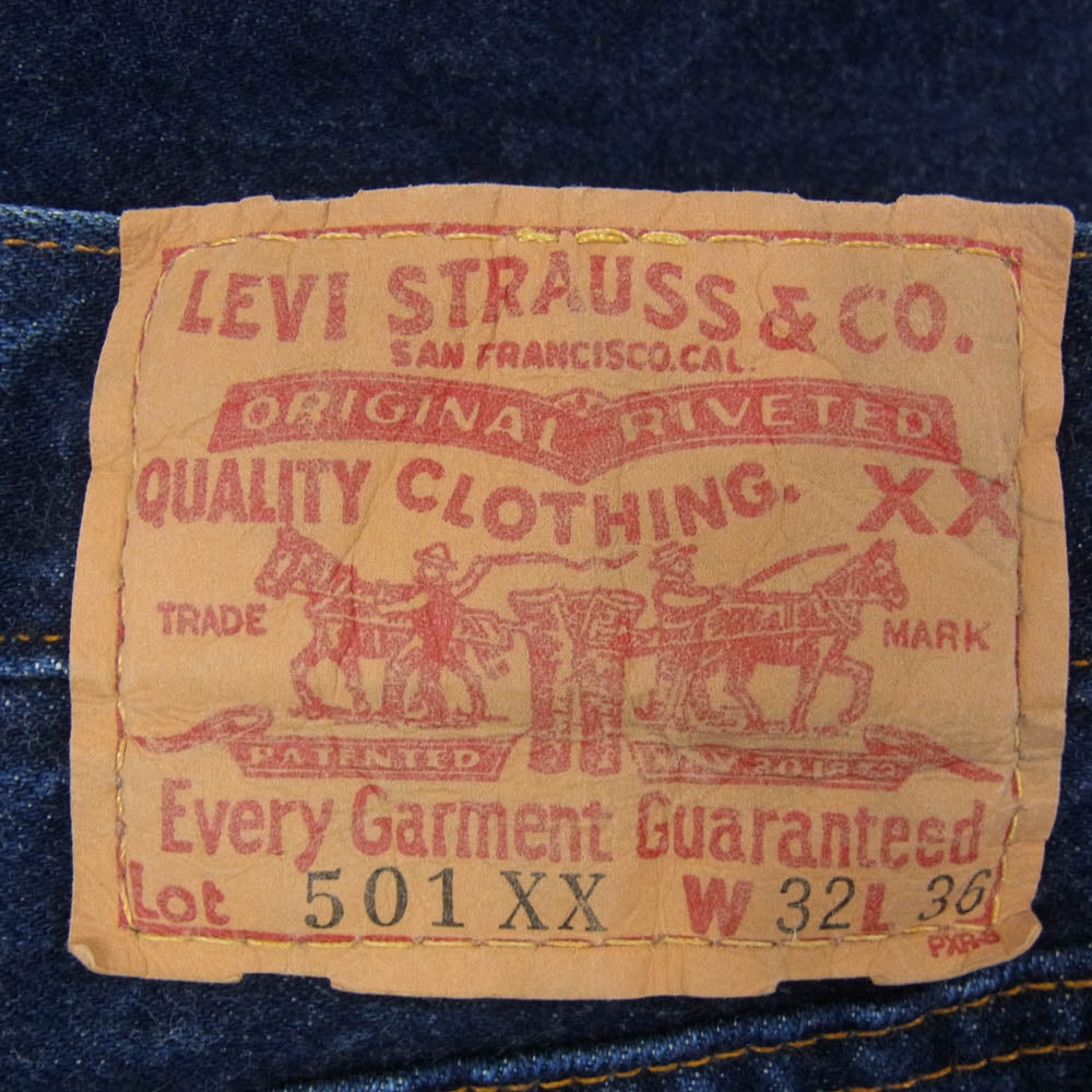 Levi's リーバイス バレンシア工場製 501XX BIGE ボタン裏555 ボタンフライ USA製 デニム パンツ インディゴブルー系 32【中古】