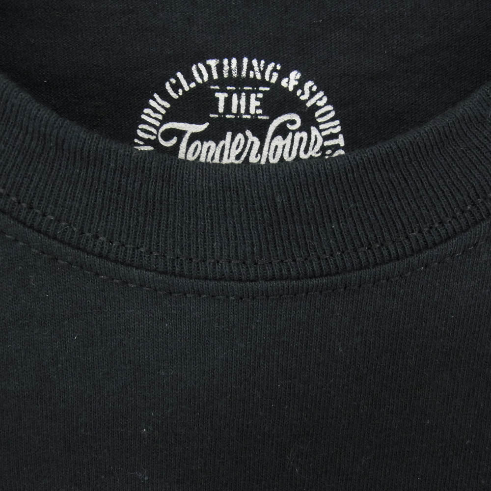 TENDERLOIN テンダーロイン T-TEE L/S NO1 プリント 長袖 Tシャツ ブラック系 S【中古】
