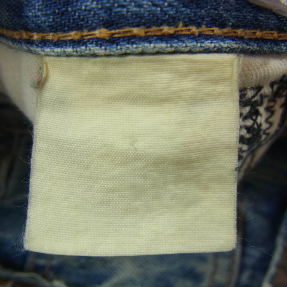 HYSTERIC GLAMOUR ヒステリックグラマー SP加工 小窓 リメイク ダメージ加工 ボタンフライ デニム パンツ インディゴブルー系 30【中古】