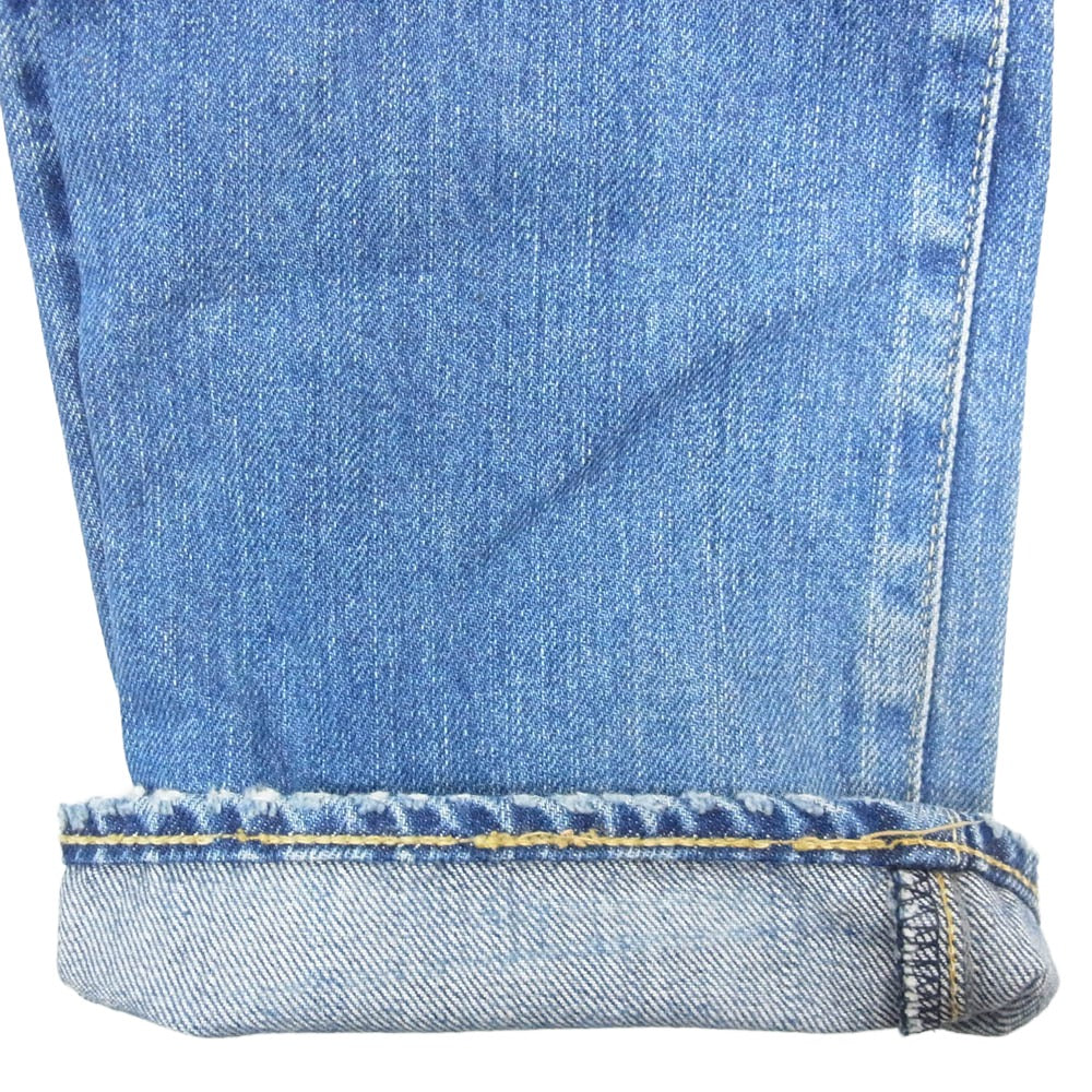 HYSTERIC GLAMOUR ヒステリックグラマー 0222AP05 VSR加工 スタッズ クラッシュ デニム パンツ インディゴブルー系 32【中古】
