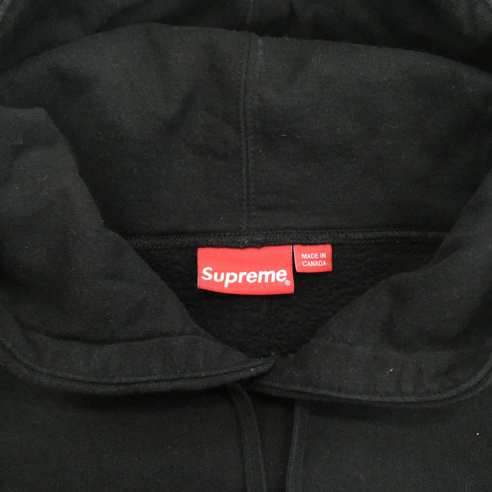 Supreme シュプリーム 21SS Shine Hooded Sweatshirt シャイン フーデッド スウェットシャツ プルオーバー パーカー ブラック系 M【中古】