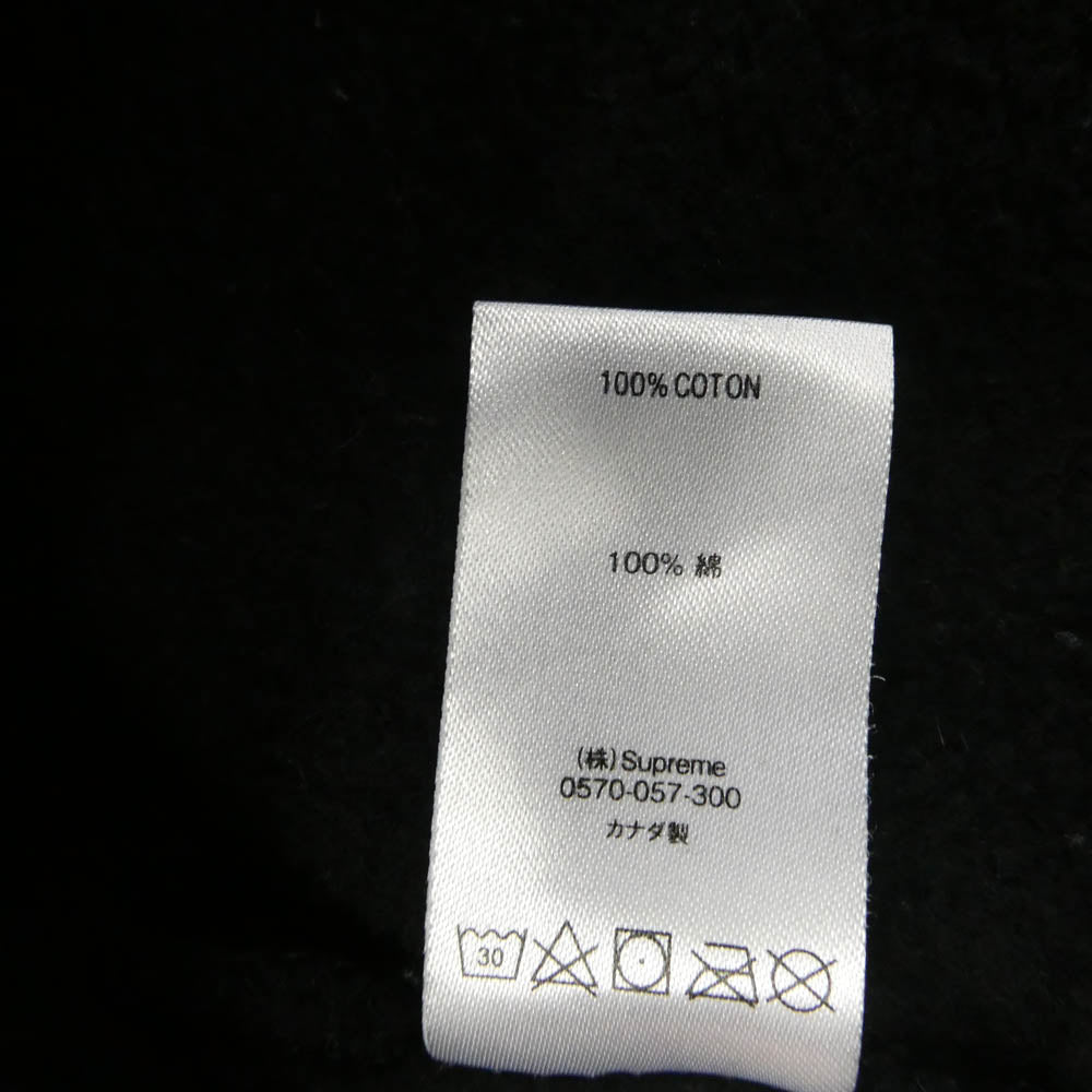 Supreme シュプリーム 21SS Shine Hooded Sweatshirt シャイン フーデッド スウェットシャツ プルオーバー パーカー ブラック系 M【中古】