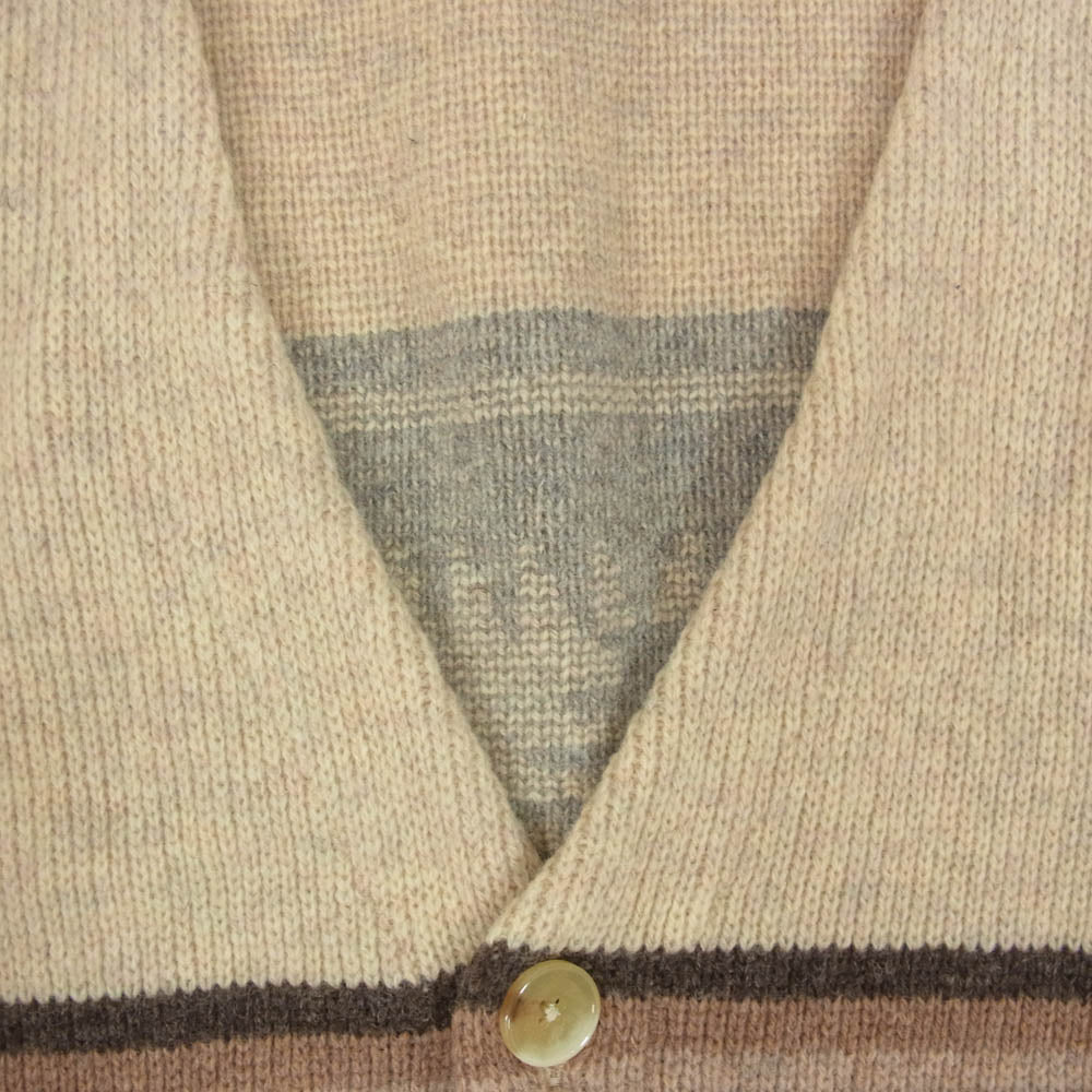PENDLETON ペンドルトン V-NECK CARDIGAN Vネック ネイティブ柄 ニット カーディガン ブラウン系 L【中古】